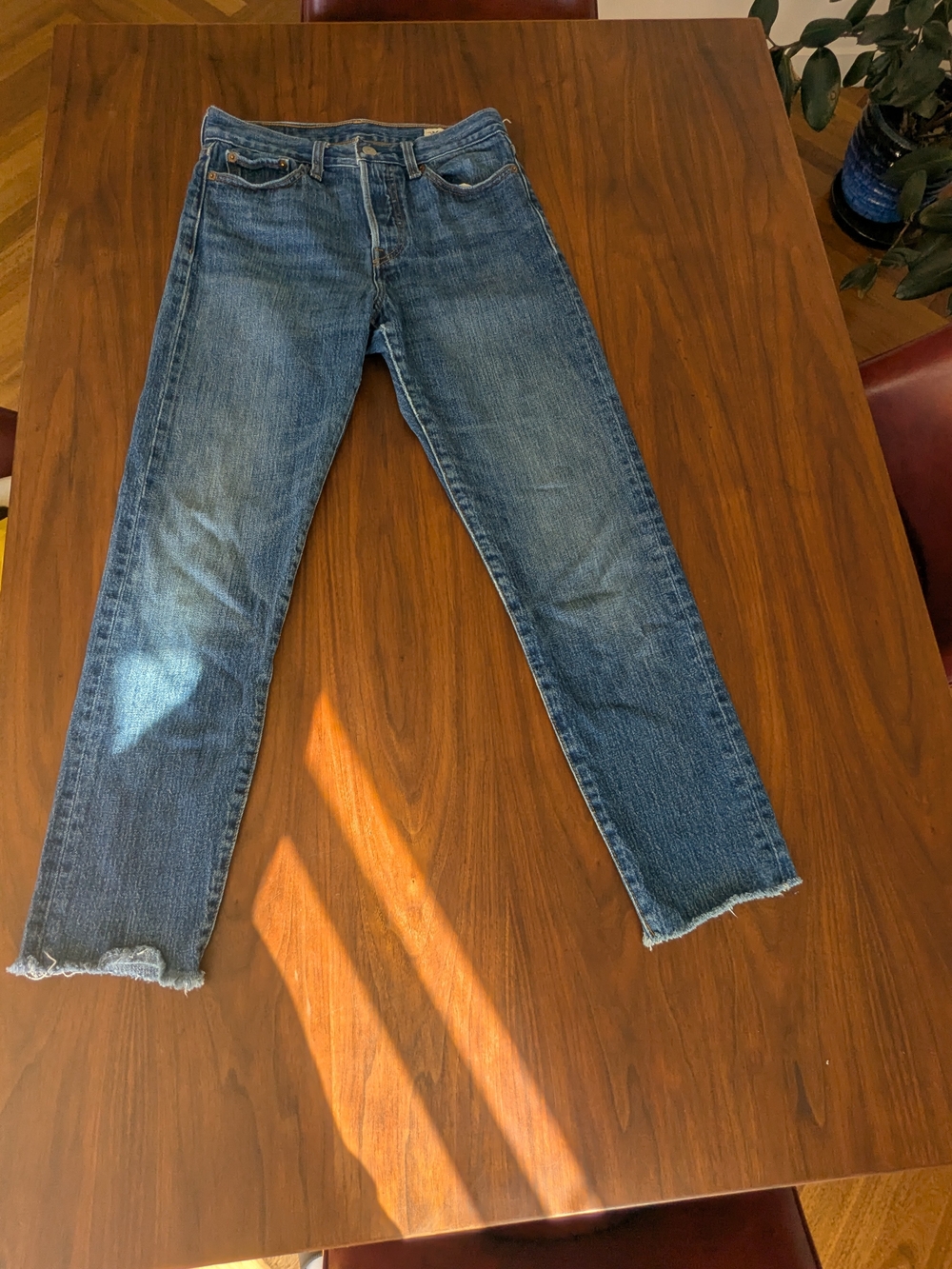 Levi's Vintage Straight-Leg Blue Denim Jeans